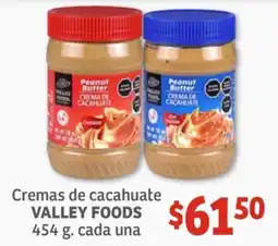 Soriana Híper VALLEY FOODS Cremas de Cacahuate oferta