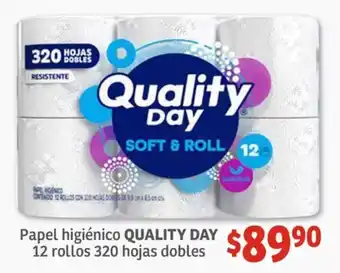 Soriana Híper Quality Day Papel higiénico oferta