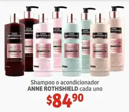 Soriana Híper ANNE ROTHSHIELD Shampoo o Acondicionador oferta