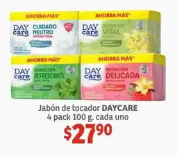 Soriana Híper DAYCARE Jabón de Tocador 4 pack 100 g. oferta