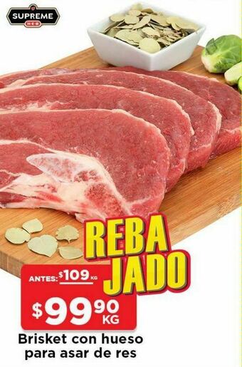 HEB Brisket con hueso para asar de res oferta