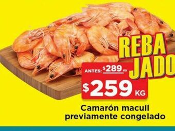 HEB Camaron macuil prev. congelado 1 kg oferta