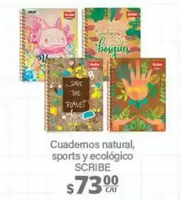 Scribe - cuadernos natural sports y ecológico