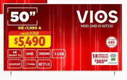 Soriana Híper VIOS Smart TV 50" oferta