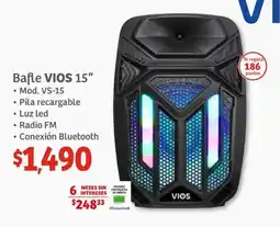 Soriana Híper VIOS Bafle 15" oferta