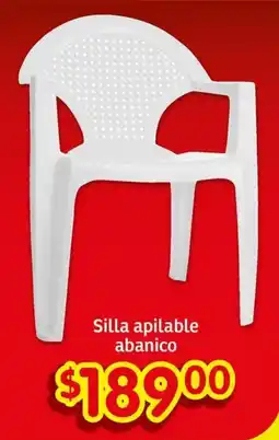 Soriana Híper Silla apilable abanico oferta