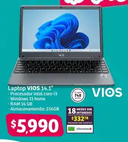 Soriana Híper VIOS Laptop 14.1” oferta