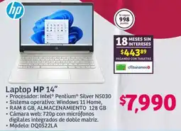 Soriana Híper Laptop HP 14" oferta