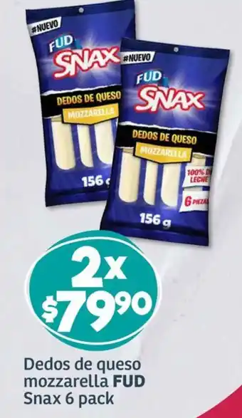 Soriana Híper Dedos de queso mozzarella FUD Snax 6 pack oferta