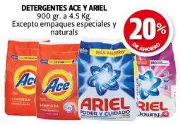 Farmacias Guadalajara DETERGENTES ACE Y ARIEL oferta