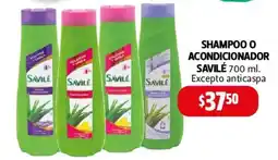 Farmacias Guadalajara Savilé shampoo o acondicionador oferta