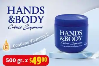 Farmacias Guadalajara HANDS &BODY Crème Supreme oferta