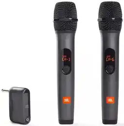 Mercado Libre Jbl Inalámbrico 2 Micrófonos Receptor Doble Canal Negro oferta