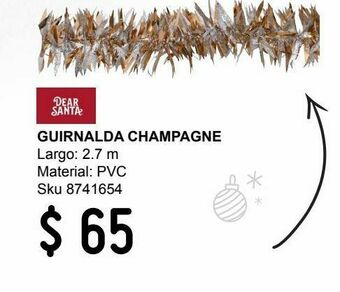 Sodimac Homecenter Guirnalda champagne oferta