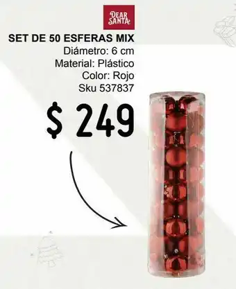 Set de 50 esferas mix