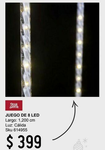 Juego de 8 led