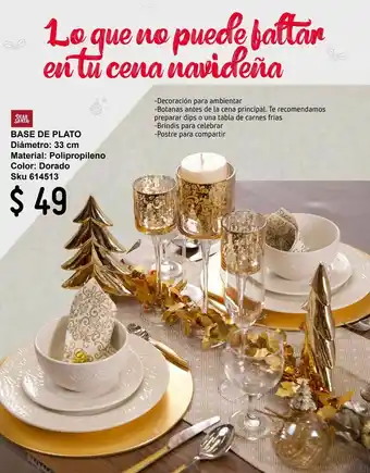 Sodimac Homecenter Base de plato oferta