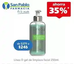 Farmacia San Pablo Linea d - gel de limpieza facial oferta