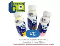 Farmacia San Pablo Brand blue - suplemento vainilla, chocolate o fresa oferta