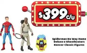 Bodega Aurrerá Spiderman No Way Home Deluxe o Ghosbusters Kenner Classic Figures oferta