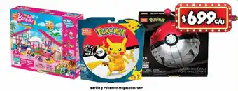 Bodega Aurrerá Barbie y Pokemon Megaconstrux oferta