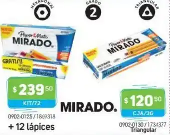 Tony Super Papelerías Mirado Kit/72 + 12 Lápices oferta