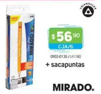 Tony Super Papelerías Mirado + Sacapuntas CJA/6 oferta