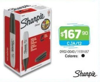 Tony Super Papelerías Sharpie CJA/12 oferta