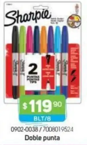 Tony Super Papelerías Sharpie Doble Punta BLT/8 oferta