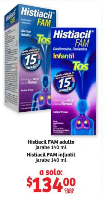 Histiacil FAM Adulto Jarabe 140ml Histiacil FAM Infantil Jarabe 140ml