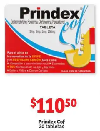 Soriana Mercado Prindex Cof 20 Tabletas oferta