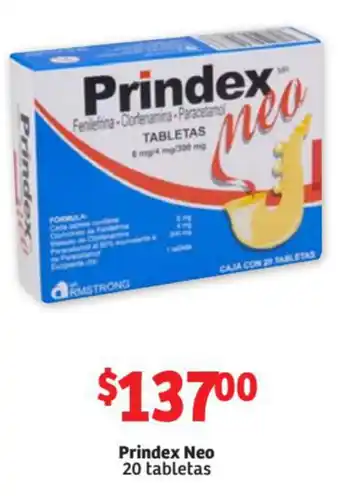 Soriana Mercado Prindex Neo 20 Tabletas oferta
