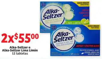 Soriana Mercado Alka-Seltzer o Alka-Seltzer Lima Limón 12 Tabletas oferta