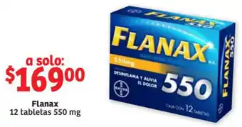 Flanax 12 Tabletas 550mg