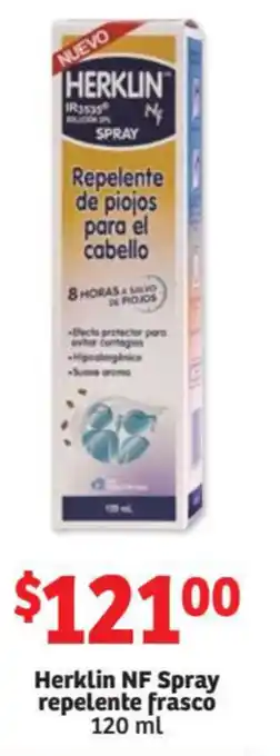 Herklin Nf Spray Repelente Frasco 120ml