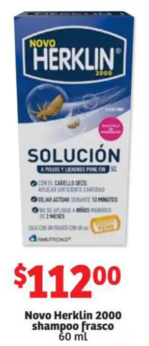 Novo Herklin 2000 Shampoo Frasco 60ml