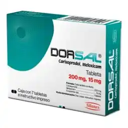 Farmacias Bazar DORSAL 15/200MG 7 TABLETAS oferta