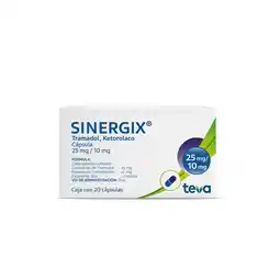Farmacias Bazar SINERGIX 25/10MG 20 CAPSULAS oferta