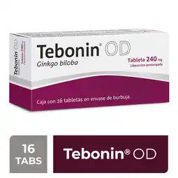 Farmacias Bazar TEBONIN OD 240MG 16 TABLETAS oferta
