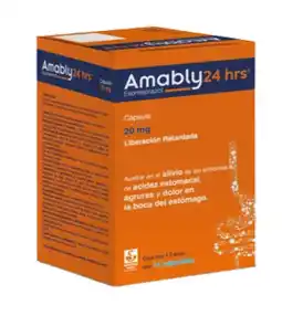 Farmacias Bazar AMABLY 24HRS 20MG 14 CAPSULAS oferta