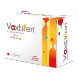 Farmacias Bazar VAXTIFEN 20MG/160MG 30 TABLETAS oferta