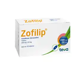 Farmacias Bazar ZOFILIP 200MG/20MG 30 TABLETAS oferta