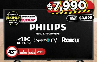 Bodega Aurrerá Smart tv philips oferta
