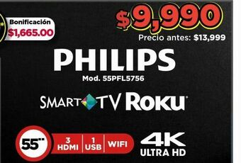Bodega Aurrerá Smart tv philips oferta