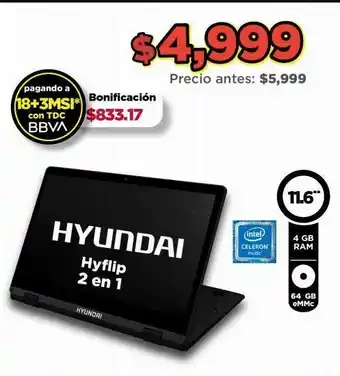Notebook hyundai 11.6"