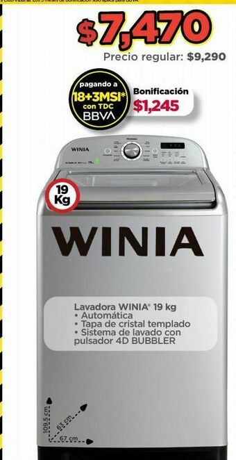 Bodega Aurrerá Lavadoras winia oferta