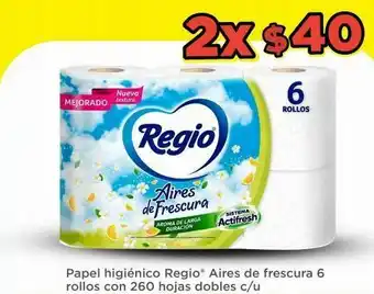 Papel higiénico regio x 2