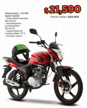 Bodega Aurrerá Motocicleta dt150 sport italika oferta