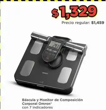 Báscula y monitor de composicion corporal omron