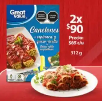 Walmart Express Great Value Canetones 2x312g oferta